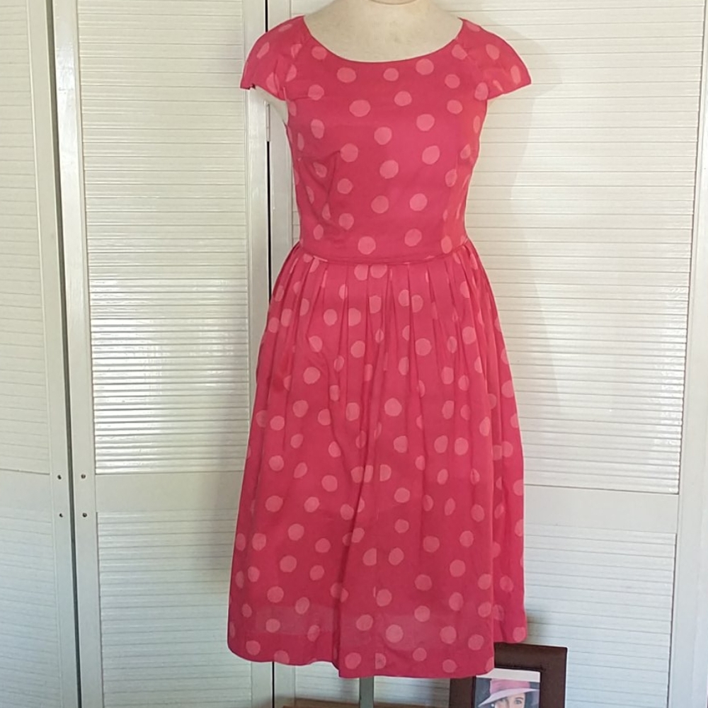 EmilyandFin 1960s Polka Dot Dress Size M
